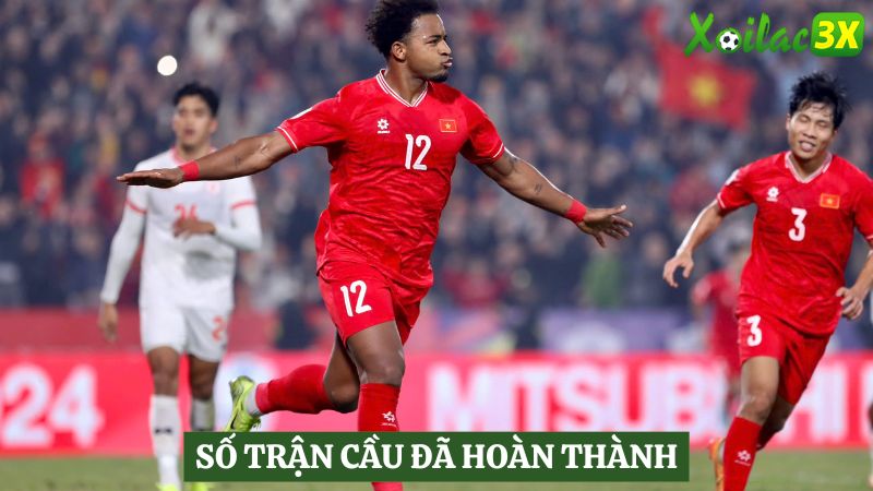 Bảng xếp hạng bóng đá Xoilac có nêu rõ về số trận đấu các đội đã hoàn thành