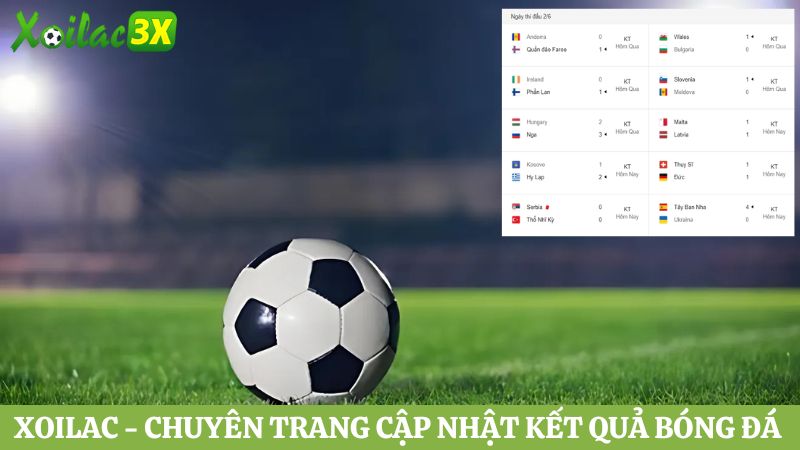 Xoilac - Chuyên trang cập nhật kết quả bóng đá chất lượng hàng đầu